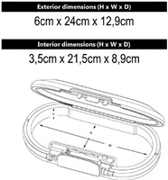 Draagbare kluis MasterLock Safe space met combinatieslot en kabel wit-2