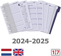 Organizer Kalpa Pocket inclusief agenda 2024-2025 7dagen/2pagina's slangenprint bruin-9