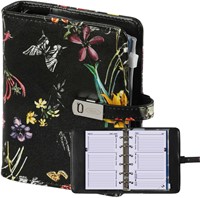 Organizer Kalpa Pocket inclusief agenda 2025-2026 7dagen/2pagina's bloemenzee zwart