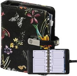 Organizer Kalpa Pocket inclusief agenda 2025-2026 7dagen/2pagina's bloemenzee zwart