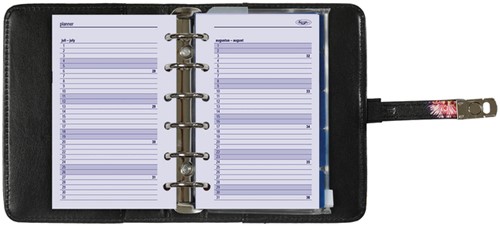 Organizer Kalpa Pocket inclusief agenda 2025-2026 7dagen/2pagina's bloemenzee zwart-8