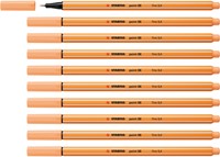 Fineliner STABILO point 88/25 fijn pastel oranje-4