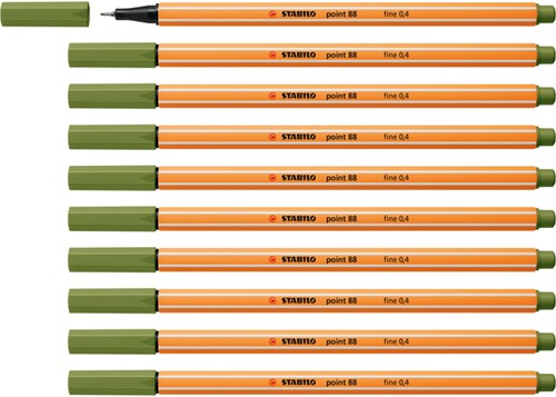 Fineliner STABILO point 88/35 fijn mosgroen-3