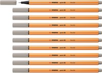Fineliner STABILO point 88/93 fijn warm grijs-4