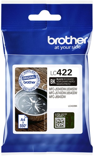 Inktcartridge Brother LC-422BK zwart