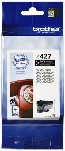 Inktcartridge Brother LC-427BK zwart