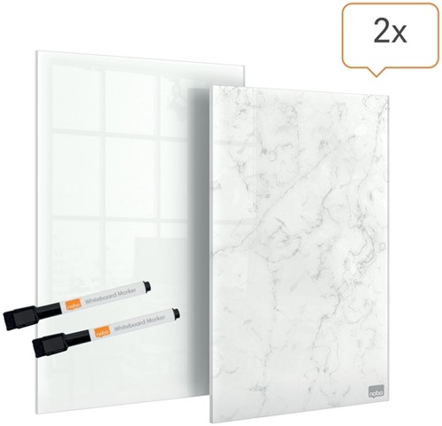 Glasbord Nobo mini 23x15m 2 stuks-1