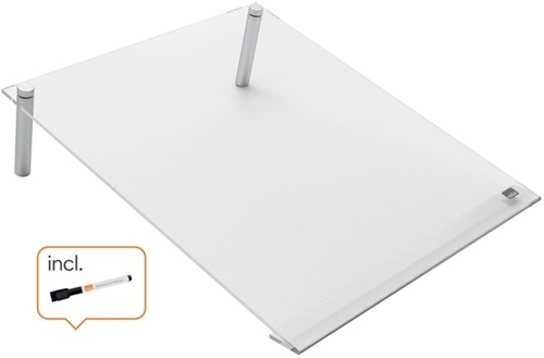 Notitiebord Nobo transparant acryl schuin A4-1