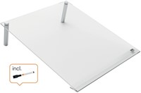 Notitiebord Nobo transparant acryl schuin A4-5