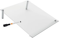 Notitiebord Nobo transparant acryl schuin A4-2