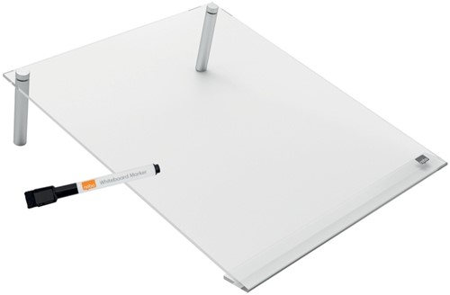 Notitiebord Nobo transparant acryl schuin A4-6