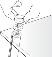 Notitiebord Nobo transparant acryl schuin A4-3