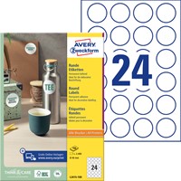 Etiket Avery Zweckform L3415 rond 40mm wit-2