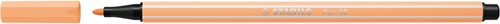 Viltstift STABILO Pen 68/25 medium pastel oranje