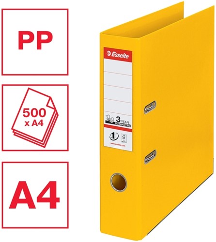 Ordner Esselte No 1 Power PP 75 mm geel 5 stuks-2