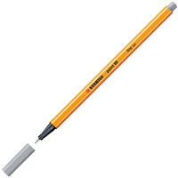 Fineliner STABILO point 88/95 fijn middelkoud grijs