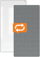 Draagbaar whiteboard en memobord Nobo Move & Meet 90x180cm-2