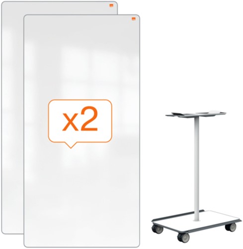 Whiteboard systeem Nobo Move & Meet 1800x900mm-1