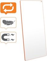 Whiteboard Nobo Move & Meet 90x180cm oranje-9