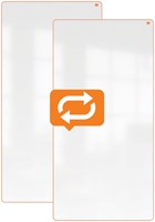 Whiteboard Nobo Move & Meet 90x180cm oranje-12