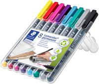 Viltstift Staedtler Lumocolor 317 permanent M set à 8 kleuren-2