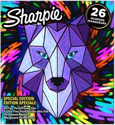 Viltstift Sharpie bigpack Wolf à 26 kleuren
