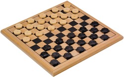 Damspel Longfield Games hout 30x30cm