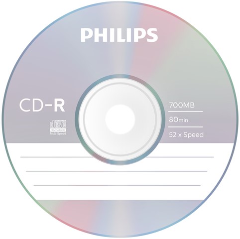 CD-R Philips 80Min 700MB 52x SL (10)-2