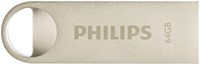 USB-stick 2.0 Philips moon vintage silver 64GB-2