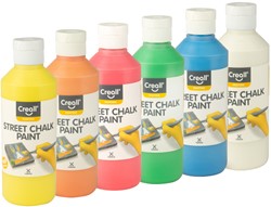 Stoepkrijtverf Creall Chalk Paint 6 kleuren à 250ml