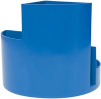 Pennenkoker MAUL roundbox Blauwe Engel recycled 6 vaks blauw-2