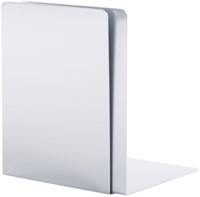 Boekensteun MAUL aluminium 16x15x21cm set 2 zilver-3