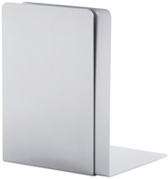 Boekensteun MAUL aluminium 12x12x17.5cm set 2 zilver-3
