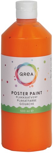 Plakkaatverf Qrea oranje 500ml