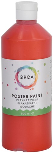 Plakkaatverf Qrea lichtrood 500ml