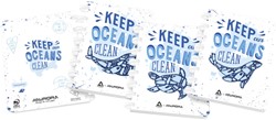 Schrift Adoc Ocean Waste Plastics A4 ruit 5x5mm 144 pagina's 90gr