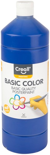 Plakkaatverf Creall basic donkerblauw 1000ml