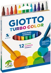 Viltstift Giotto Turbo Color assorti 12 stuks