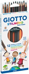 Potlood Giotto Stilnovo skin tones 12 stuks