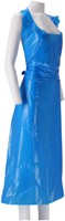 Schort CMT 125x80cm 25mu geruwd op rol PE blauw 100 stuks-2