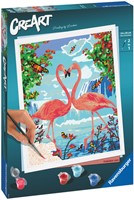 Schilderen op nummers CreArt Flamingo Love-2