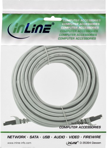 Kabel InLine Cat5e SF UTP 10 meter grijs-2