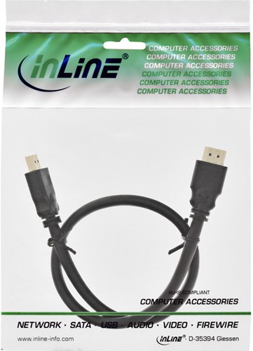 Kabel inLine HDMI 1080P M-M 3 meter zwart-2