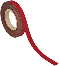 Magneetband MAUL beschrijf- wisbaar 10mx20mmx1mm rood