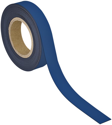 Magneetband MAUL beschrijf- wisbaar 10mx30mmx1mm blauw