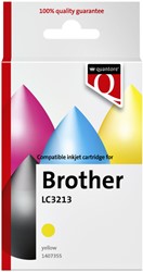 Inktcartridge Quantore alternatief tbv Brother LC3213 geel