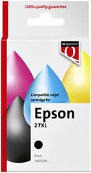 Inktcartridge Quantore alternatief tbv Epson 27XL zwart