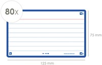 Flashcard Oxford 2.0 75x125mm 80 vel 250gr lijn blauw-3