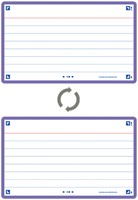 Flashcard Oxford 2.0 75x125mm 80 vel 250gr lijn paars-2