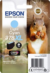 Inktcartridge Epson 378XL T3795 lichtblauw
